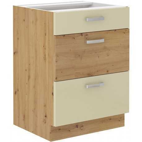 Lempert Artisan 60 D 3S BB Barva: Dub Artisan + Krémový lesk