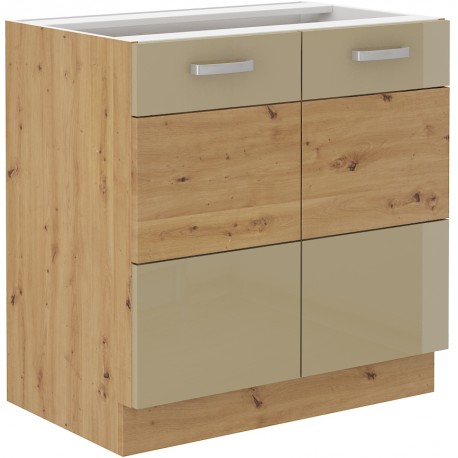 Lempert Artisan 80 D 2F BB Barva: Dub Artisan + Cappucino lesk