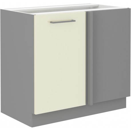 Lempert Skříňka 105 ND 1F BB Barva: Šedá + Krémový lesk (Karmen)