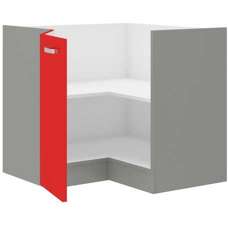 Lempert Skříňka 89x89 DN 1F BB Barva: Šedá + Červený lesk (Rose)