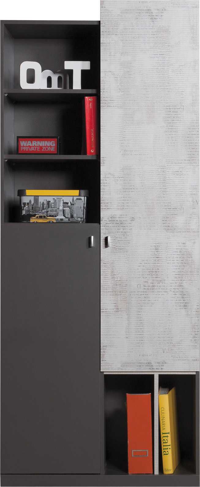 Meblar Skříňka Tablo TA4 Barva: Grafit/Enigma