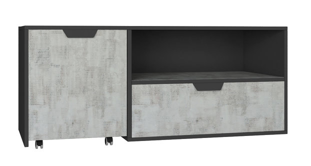 Meblar TV stolek Nano NA10 Barva: Grafit/Enigma