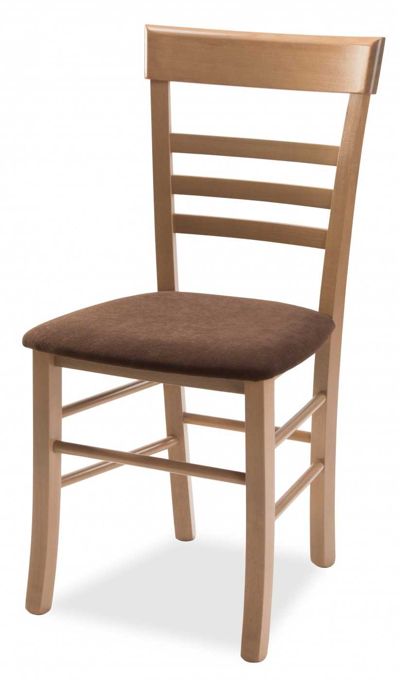 Miko Židle Siena s čalouněným/látkovým podsedákem Barva: Buk