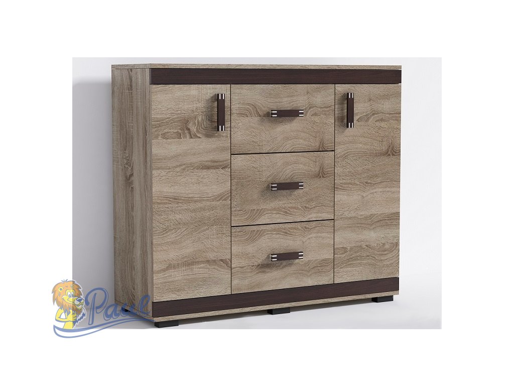 Promax Komoda P13 140cm Barva: Šedá