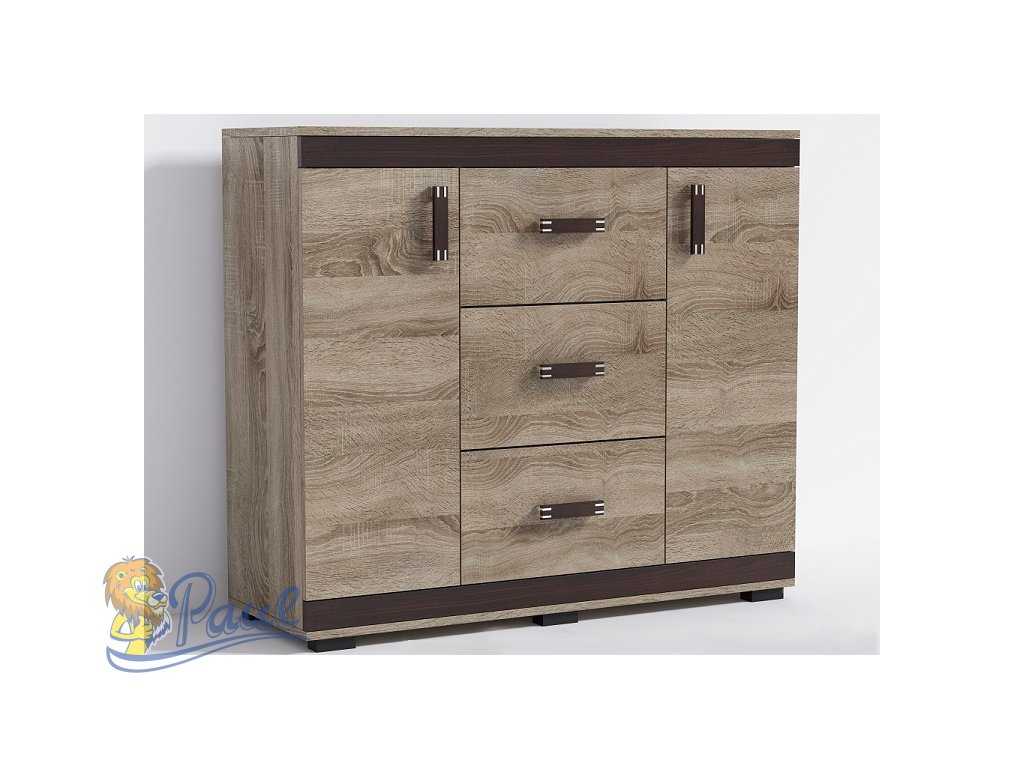 Promax Komoda P13 140cm Barva: Šedá