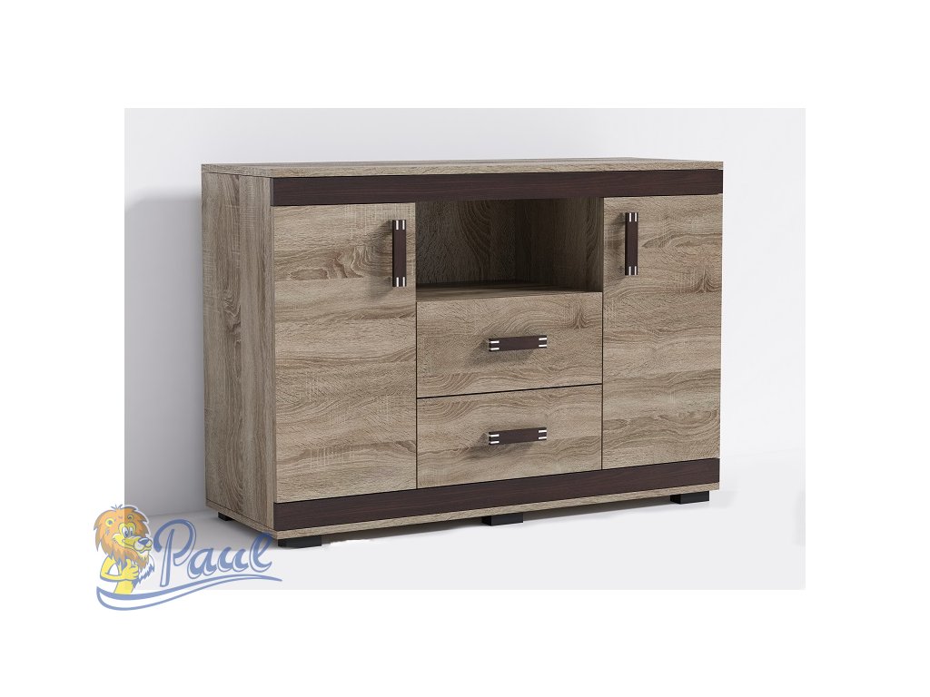 Promax Komoda P15 140cm Barva: Šedá