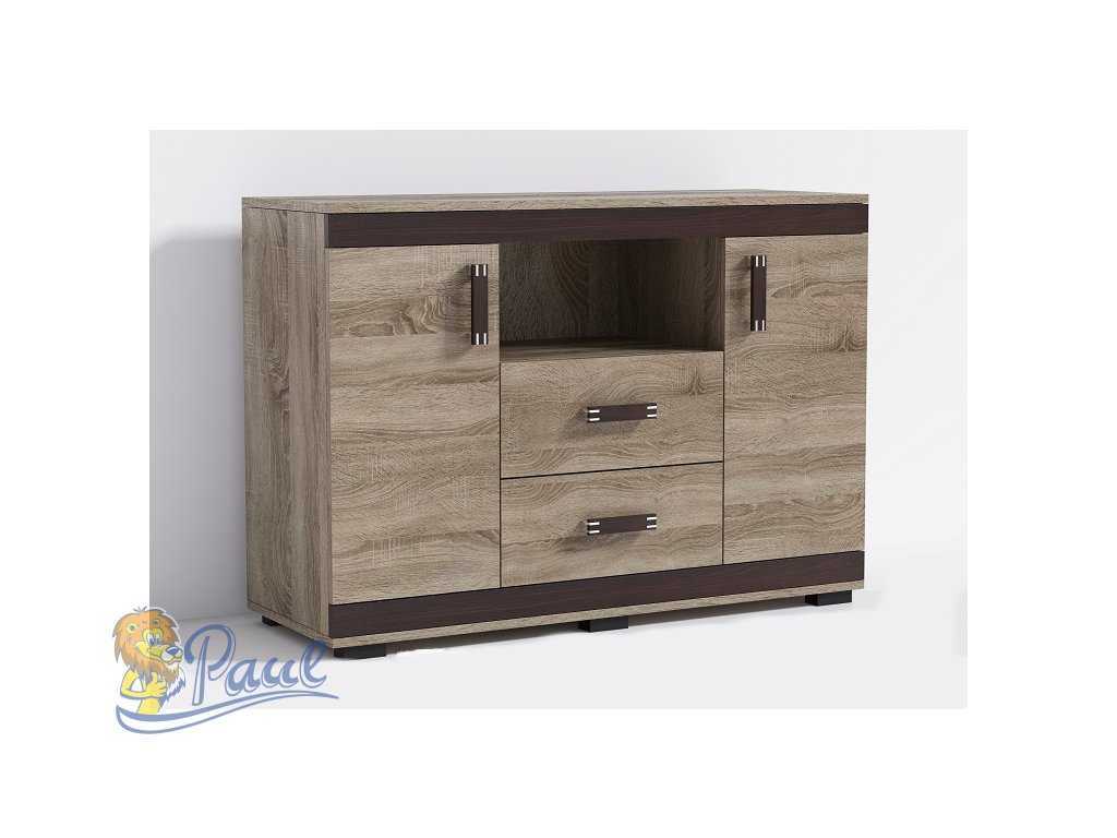Promax Komoda P15 140cm Barva: Šedá