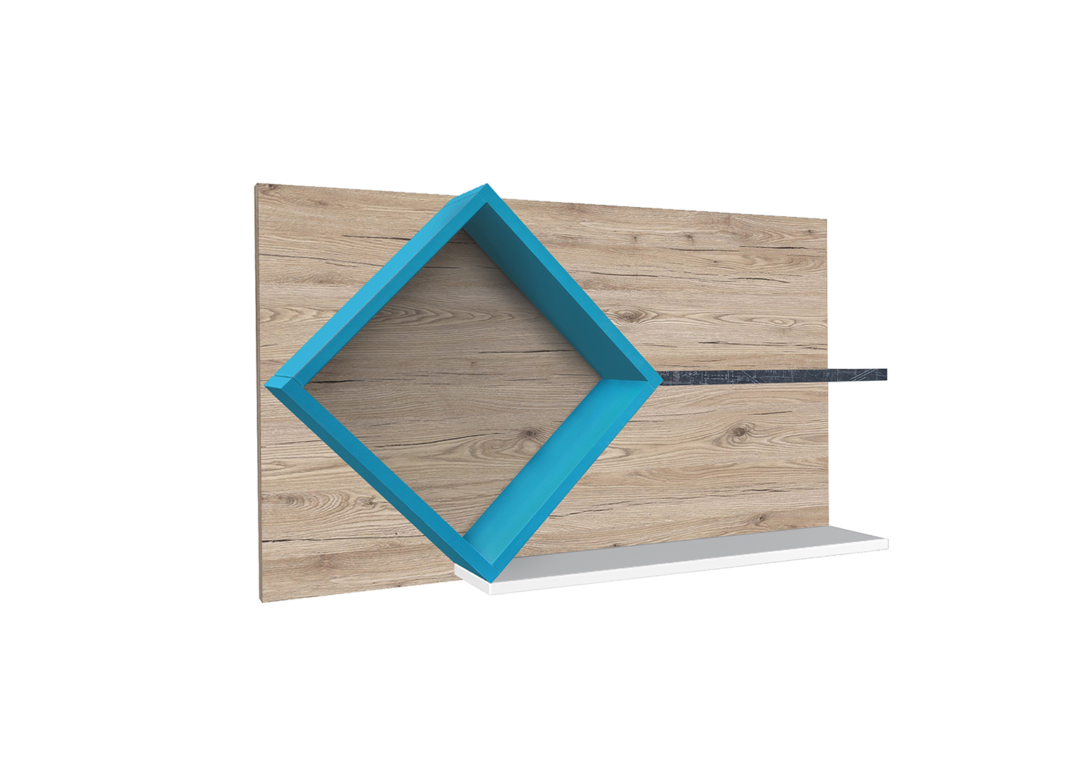 Skapski Nástěnná police Tobi T1 Barva: grafit