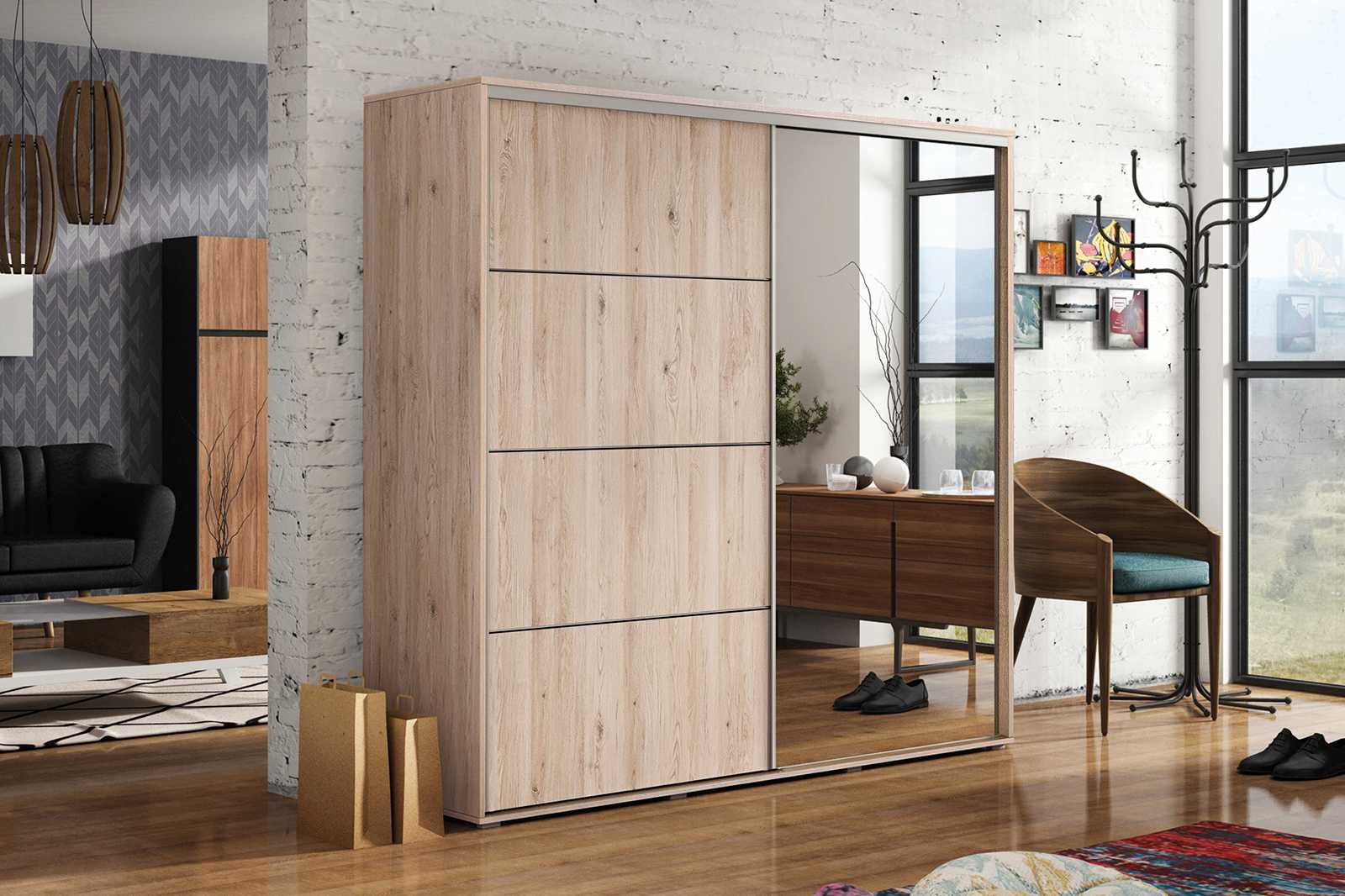 Skapski Šatní skříň Ska A12 XL Barva: San remo