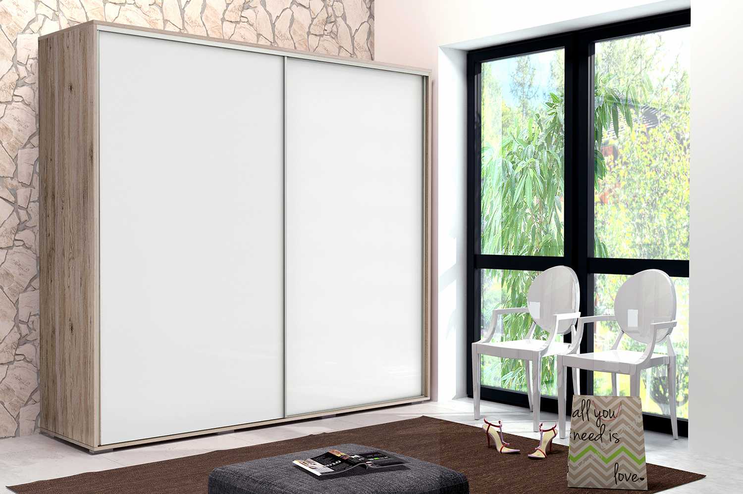 Skapski Šatní skříň Ska A15 XL Barva: San remo