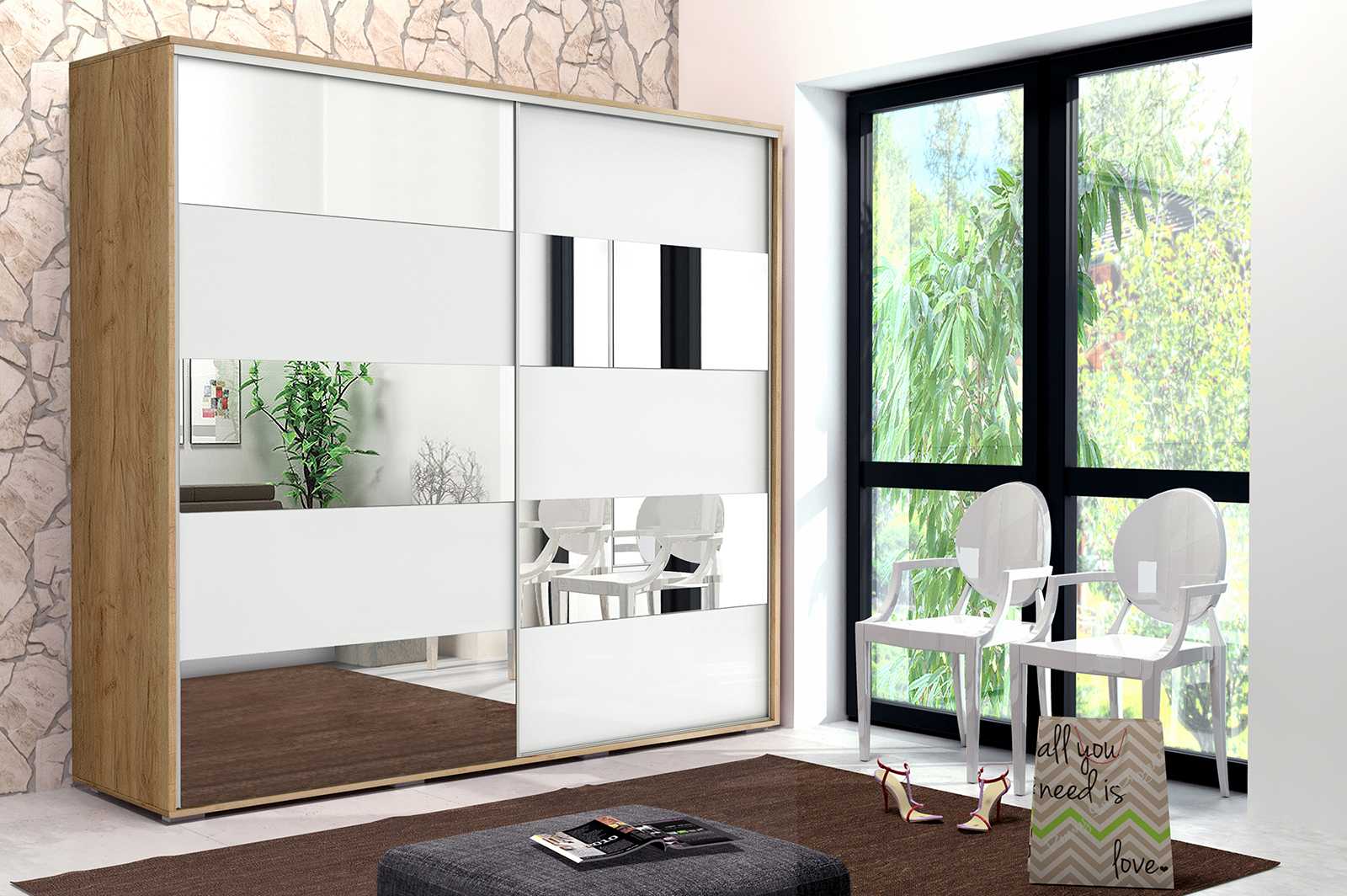 Skapski Šatní skříň Ska A16 XL Barva: Dub - Craft zlatý