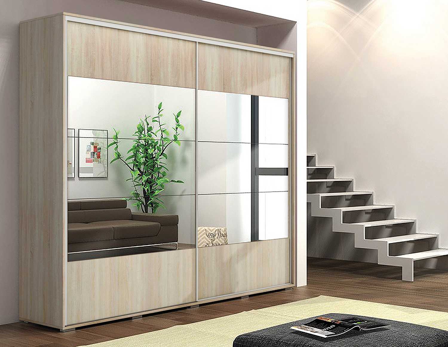 Skapski Šatní skříň Ska A17 XL Barva: Dub - sonoma