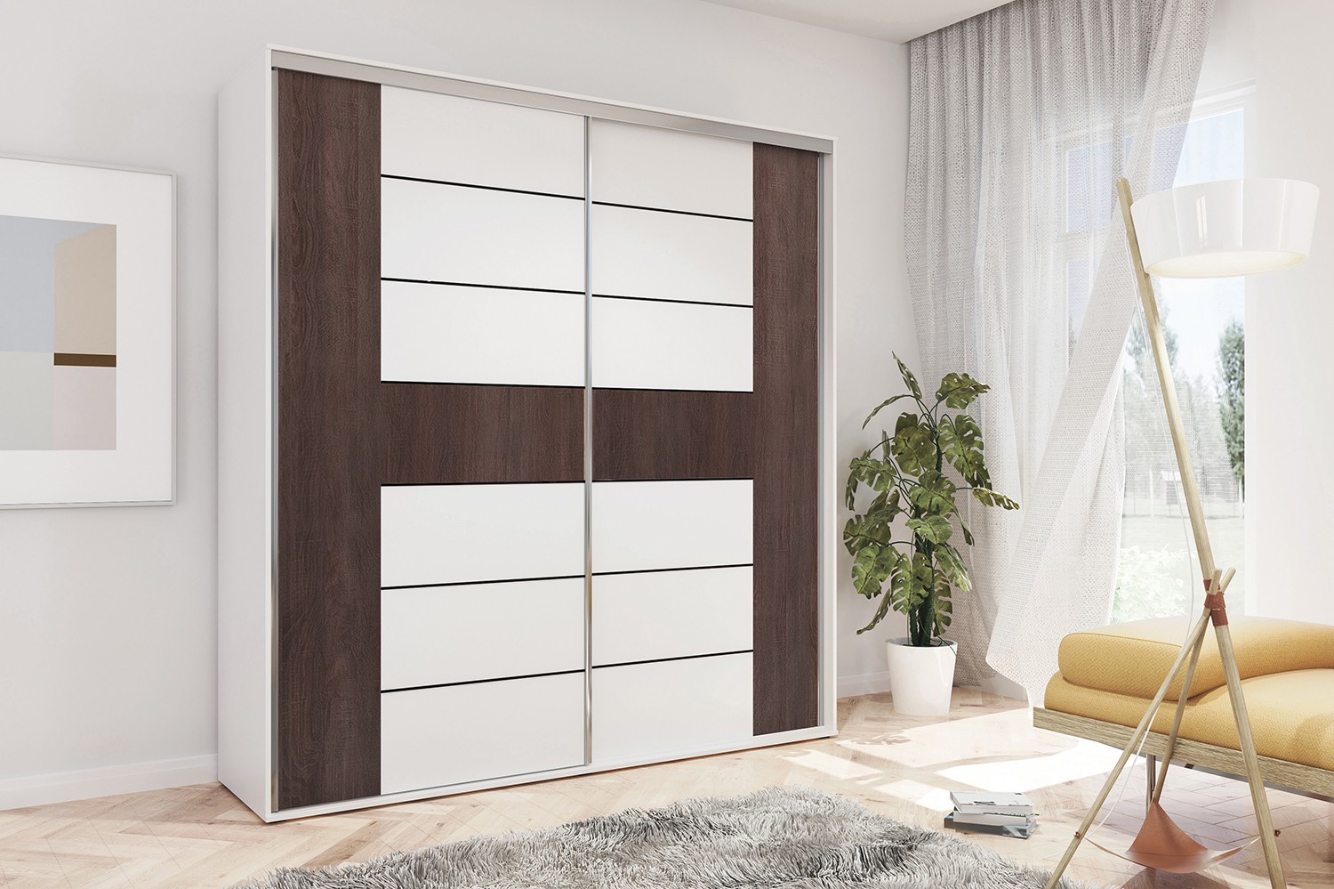 Skapski Šatní skříň Ska A18 Barva: Čokoláda