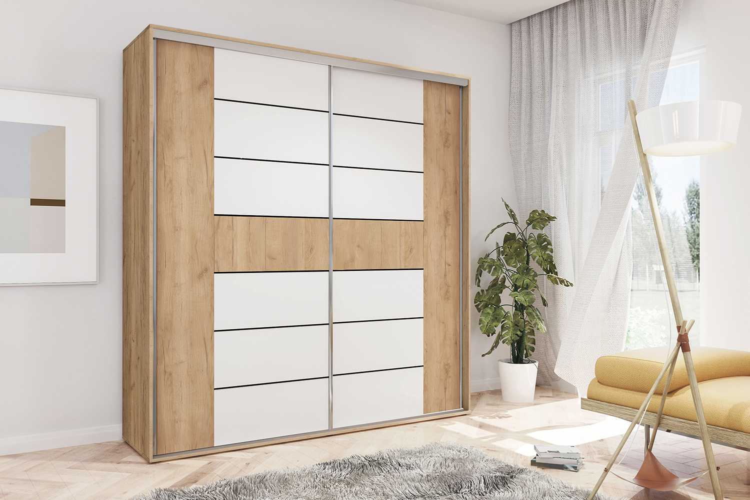 Skapski Šatní skříň Ska A18 XL Barva: Dub - Craft zlatý