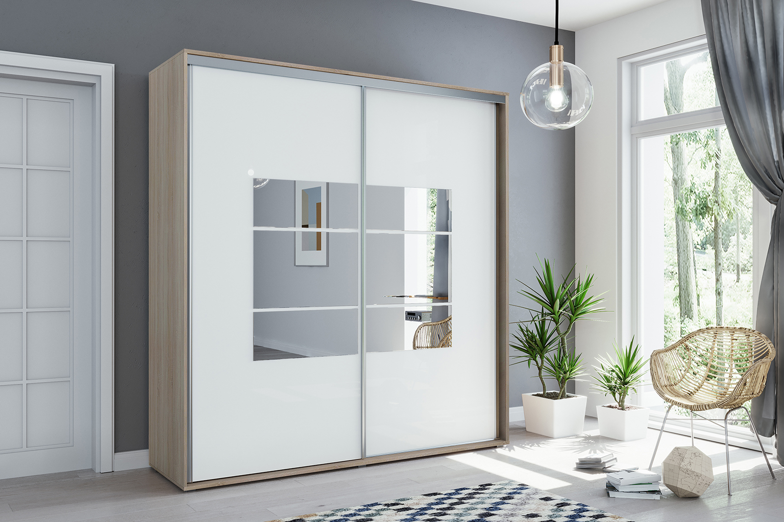 Skapski Šatní skříň Ska A2 XL Barva: Dub - sonoma