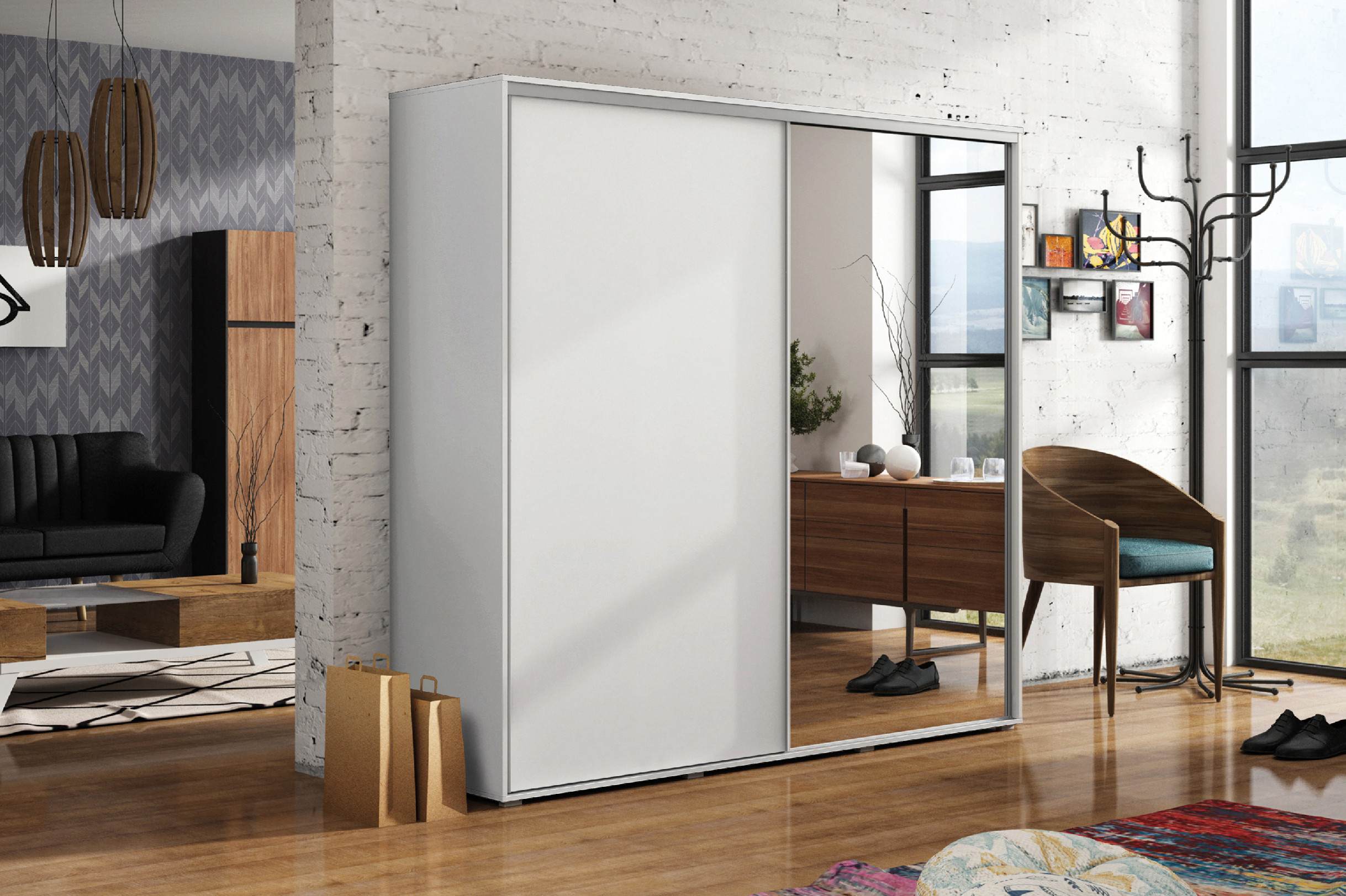 Skapski Šatní skříň Ska A20 Barva: Čokoláda