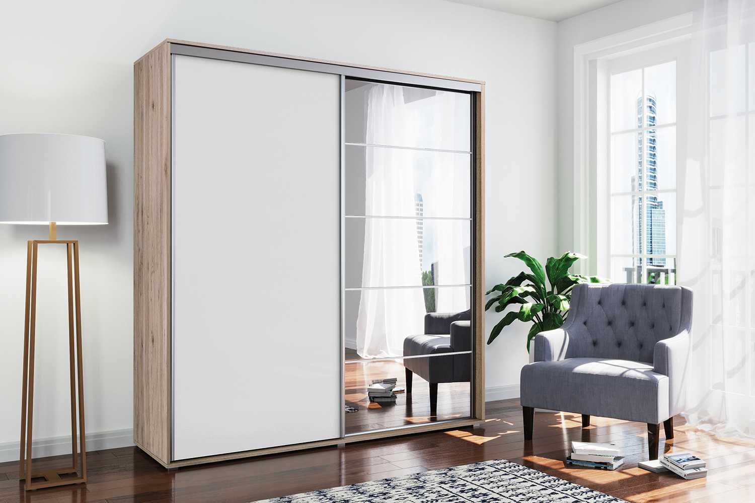 Skapski Šatní skříň Ska A21 Barva: San remo