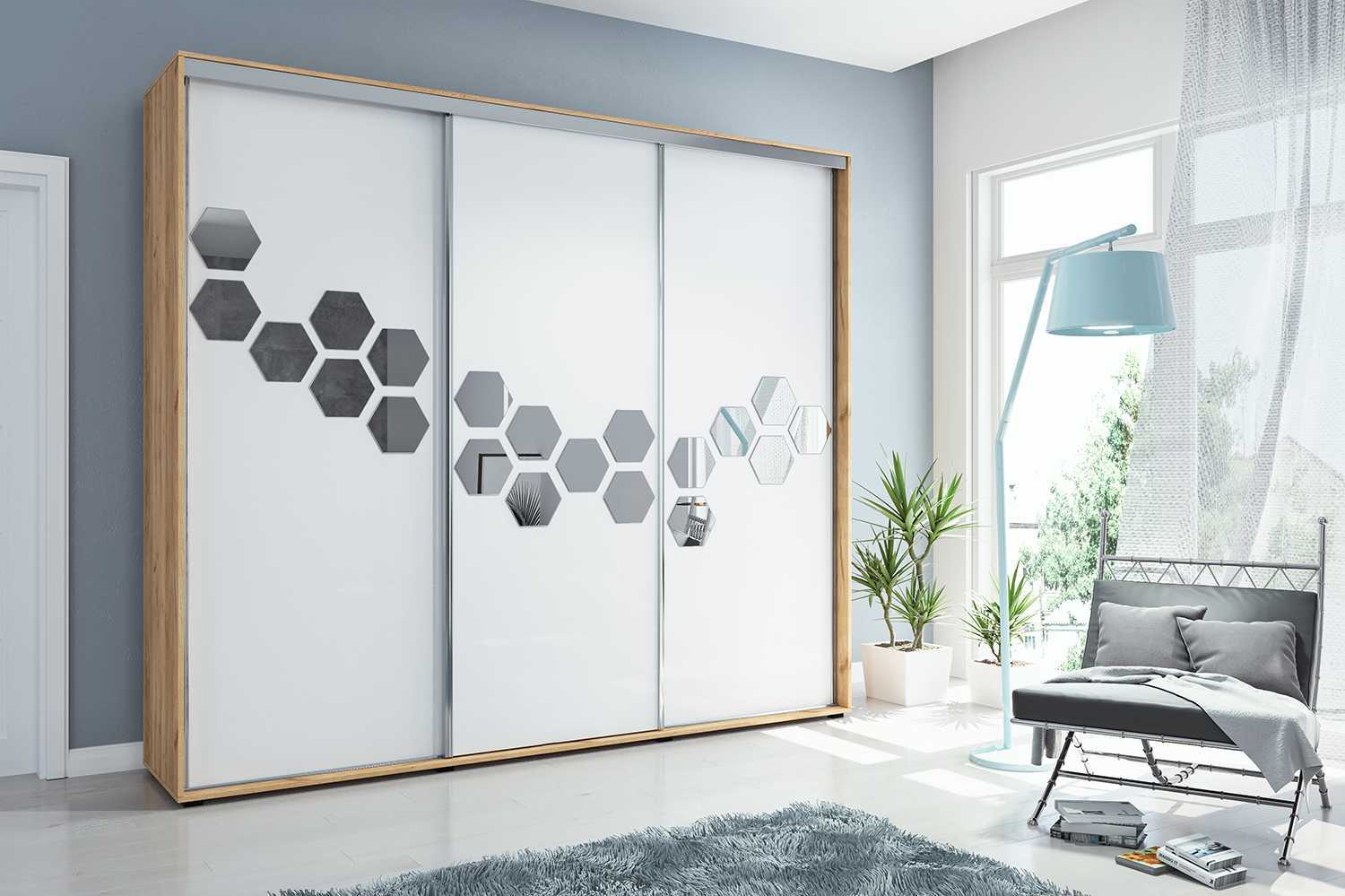 Skapski Šatní skříň Ska A23 XL Barva: Dub - Craft zlatý