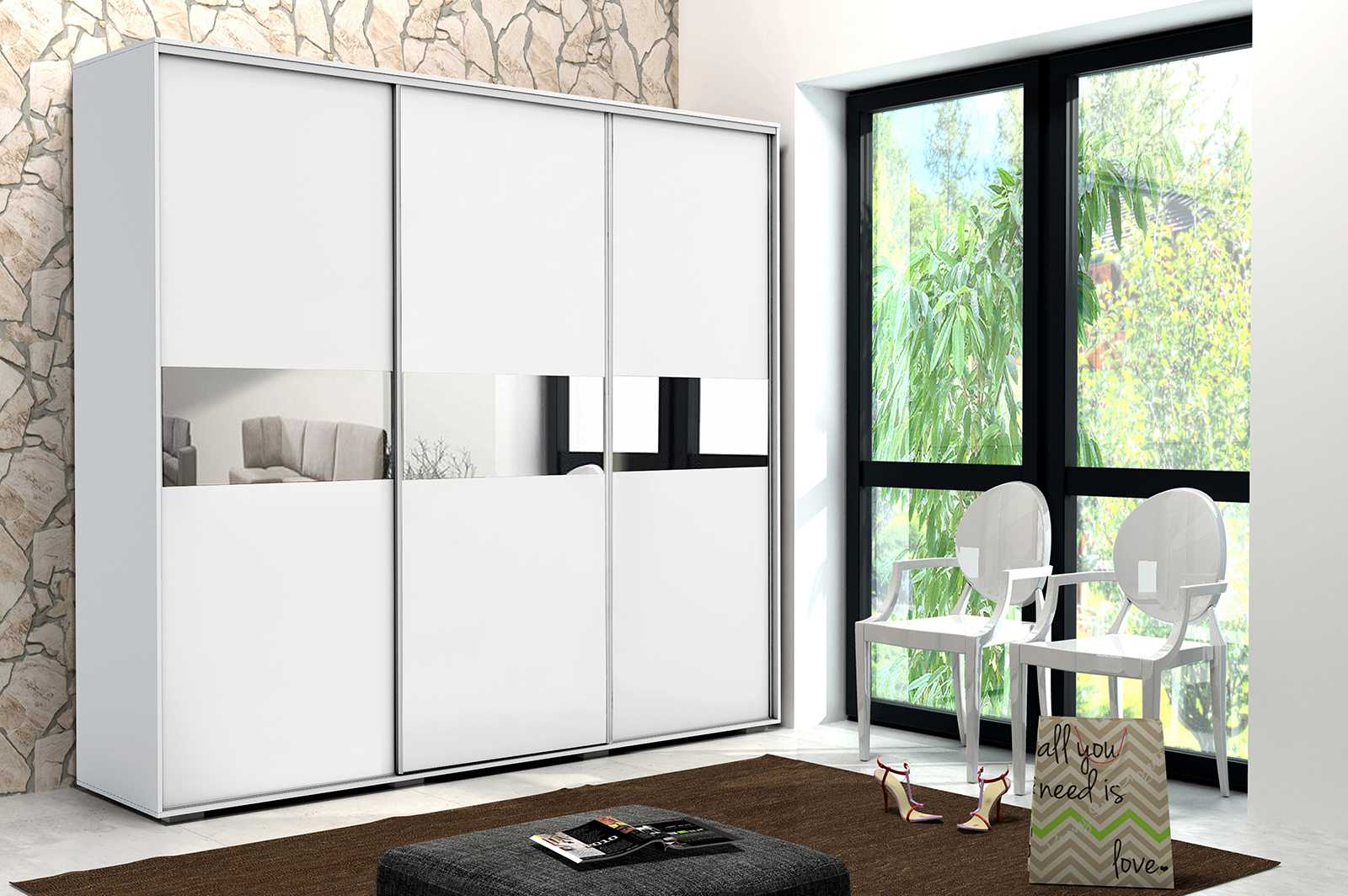 Skapski Šatní skříň Ska A27 XL Barva: Bílá