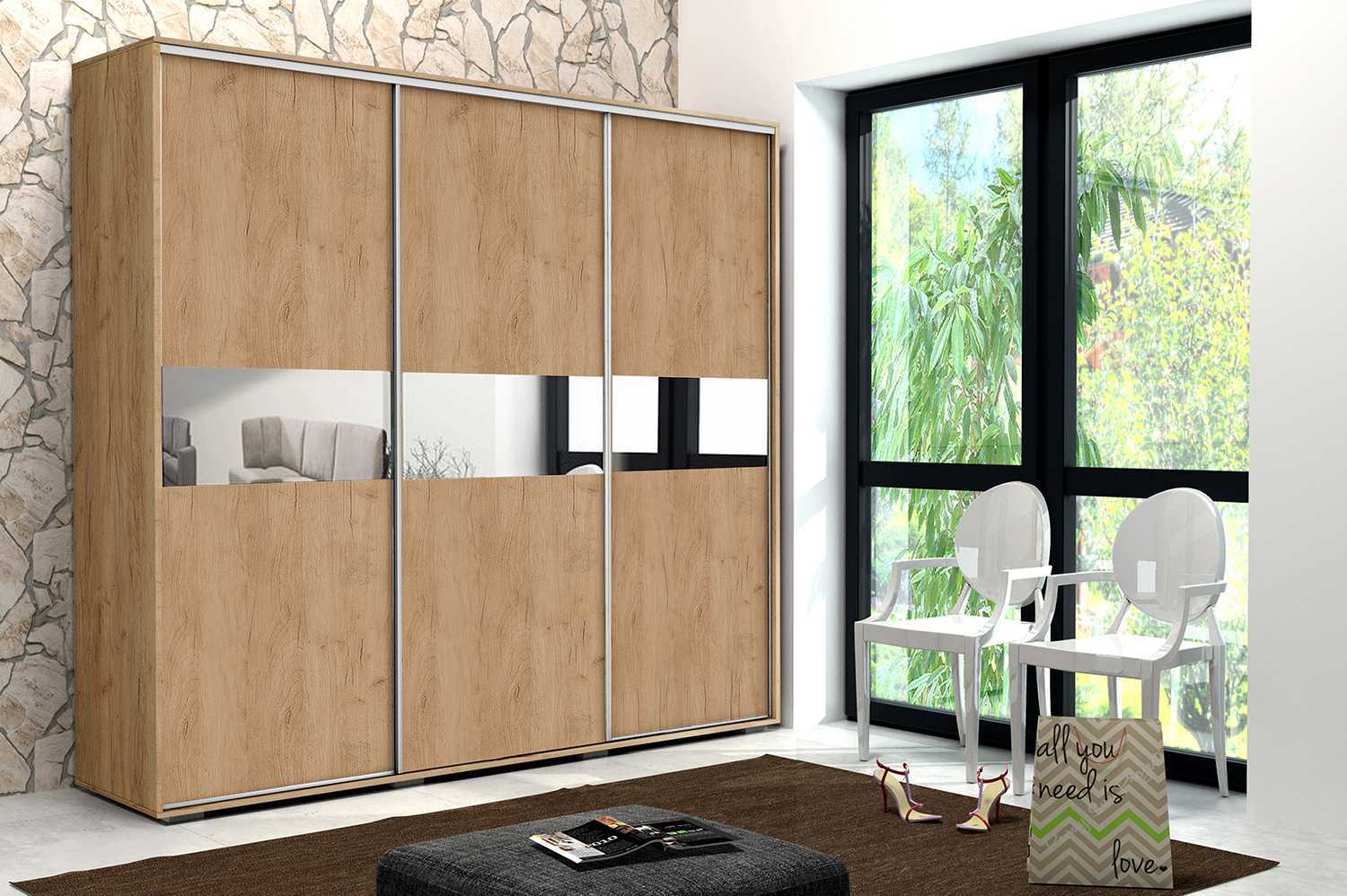 Skapski Šatní skříň Ska A27 XL Barva: Dub - Craft zlatý