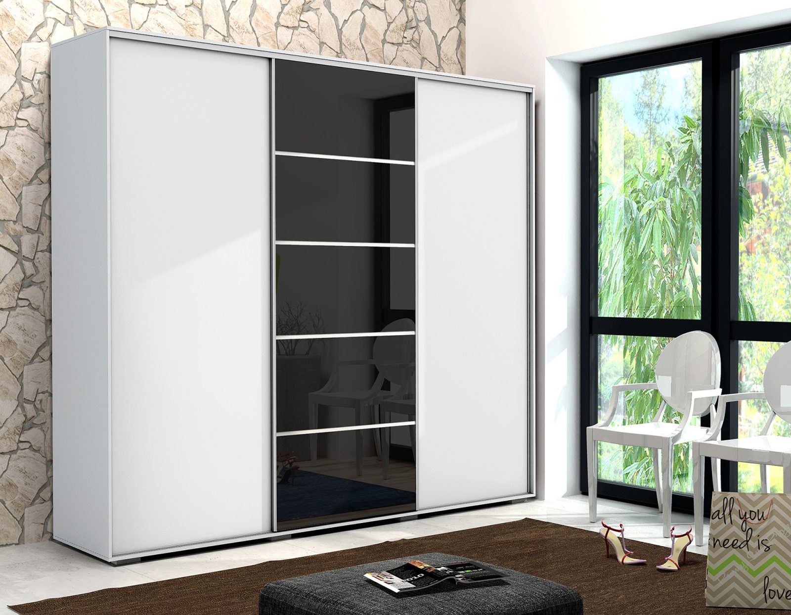 Skapski Šatní skříň Ska A28 XL Barva: Bílá