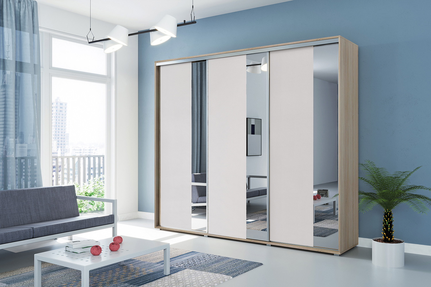 Skapski Šatní skříň Ska A29 XL Barva: Dub - sonoma