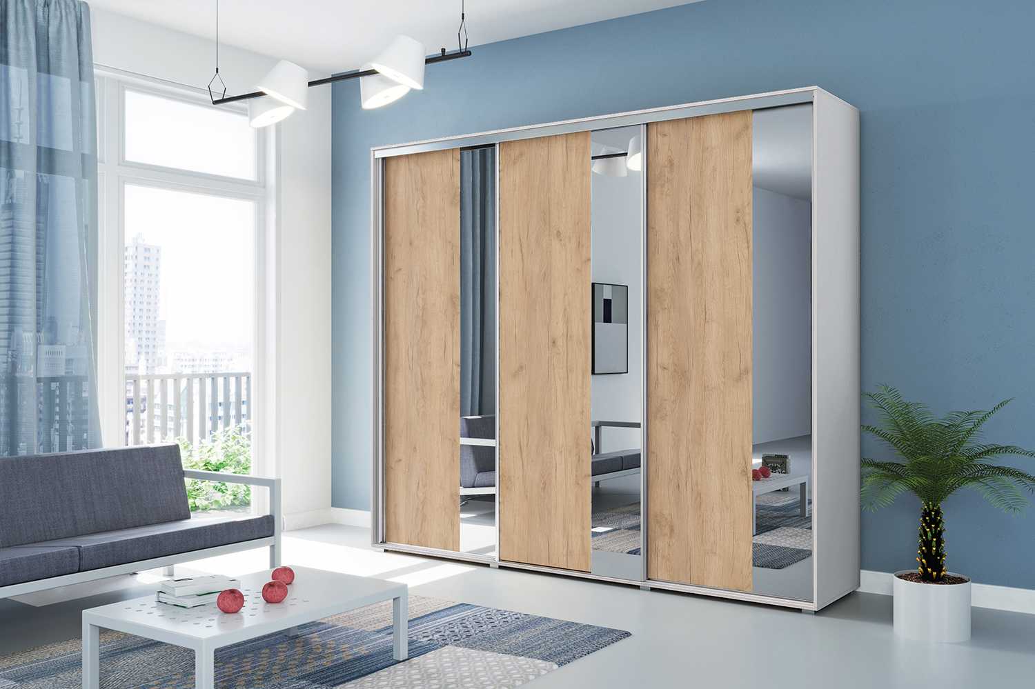 Skapski Šatní skříň Ska A29 XL Barva: San remo