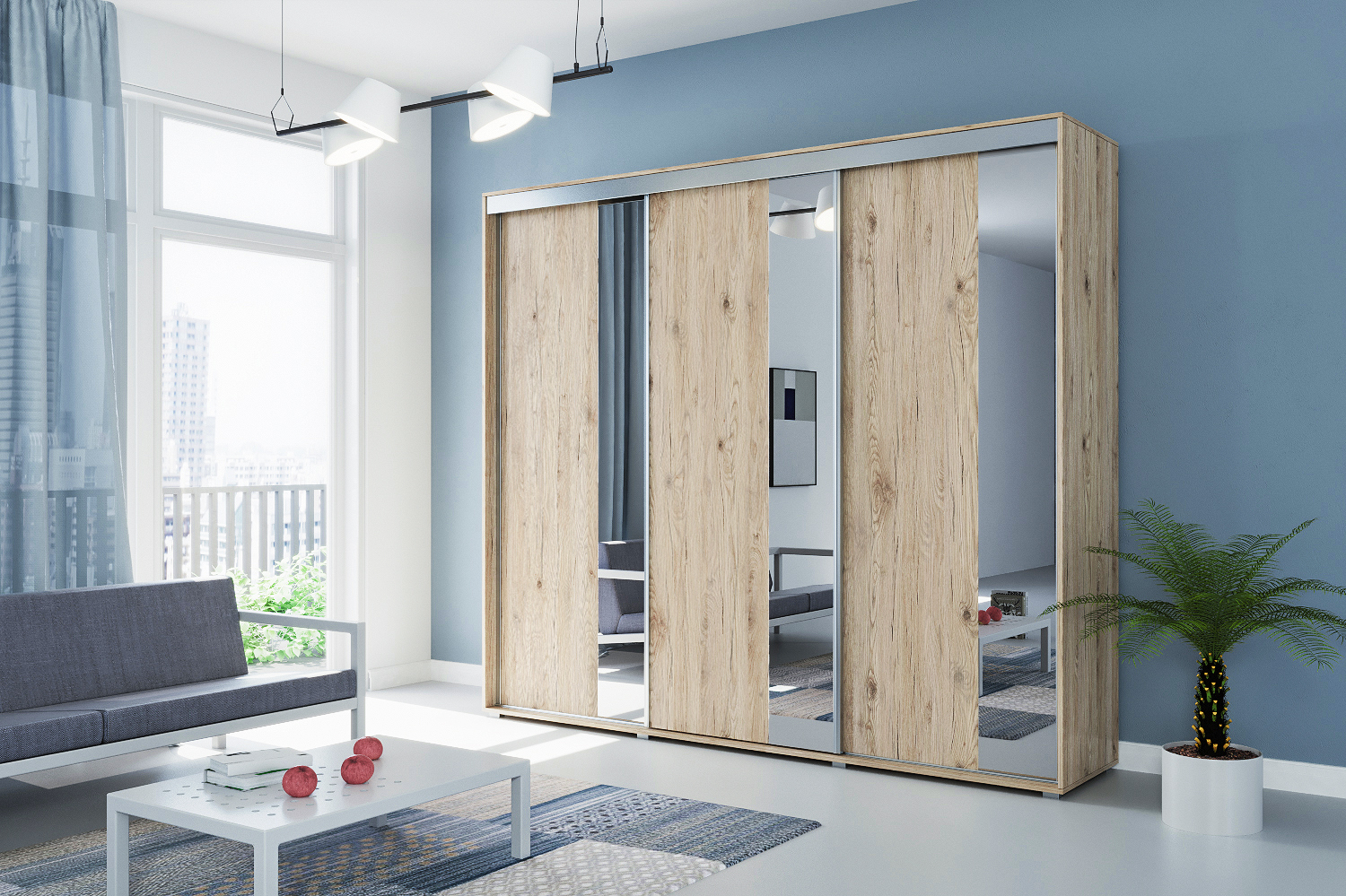 Skapski Šatní skříň Ska A29 XL Barva: San remo