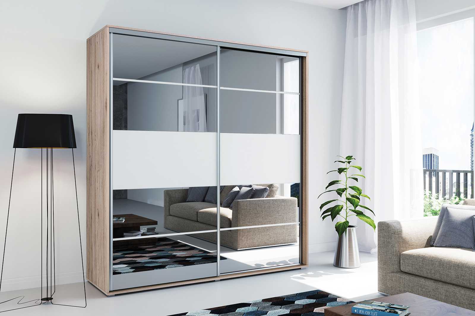 Skapski Šatní skříň Ska A6 XL Barva: San remo