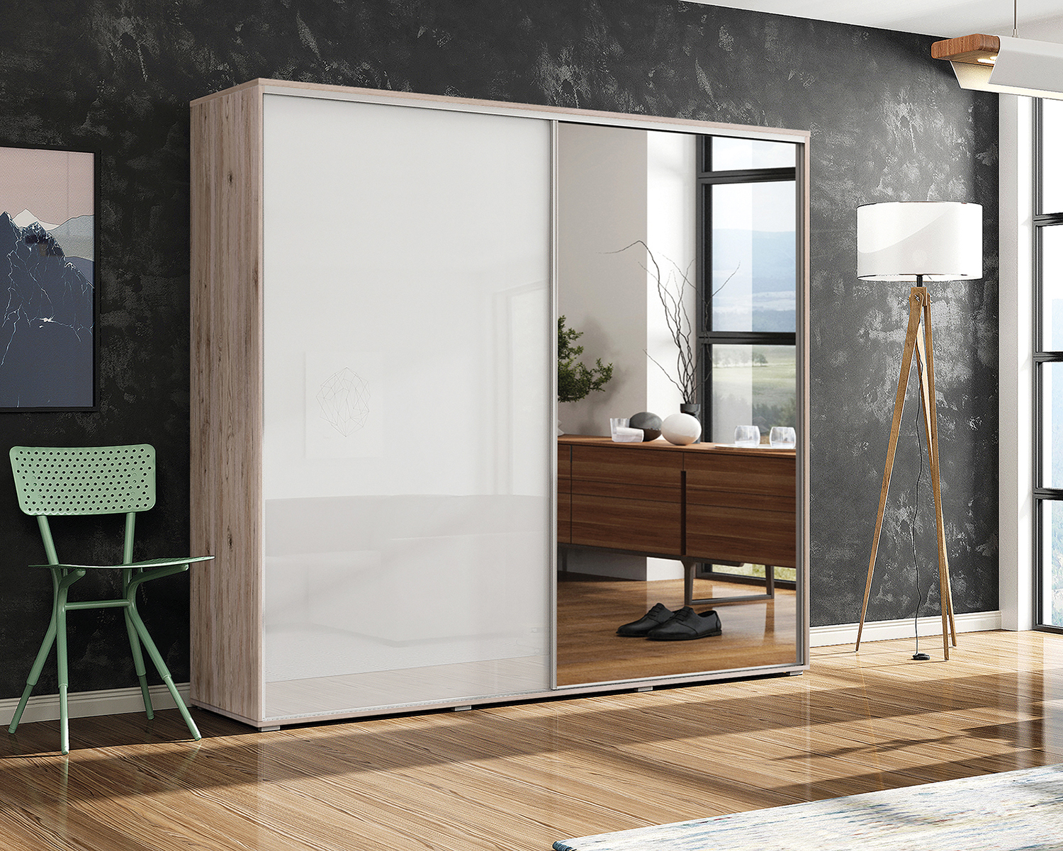 Skapski Šatní skříň Ska A7 XL Barva: San remo