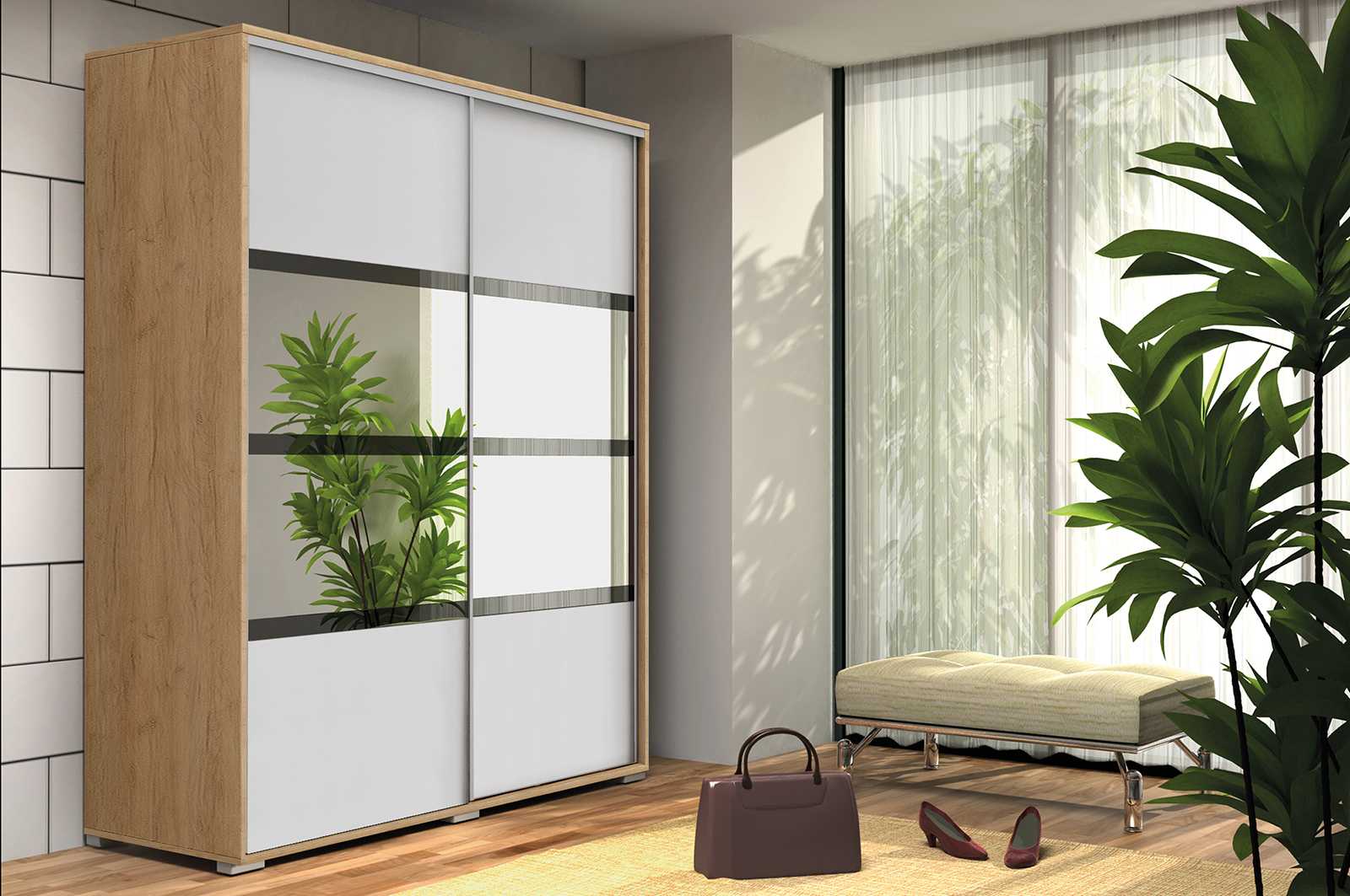 Skapski Šatní skříň Ska A9 XL Barva: Dub - Craft zlatý