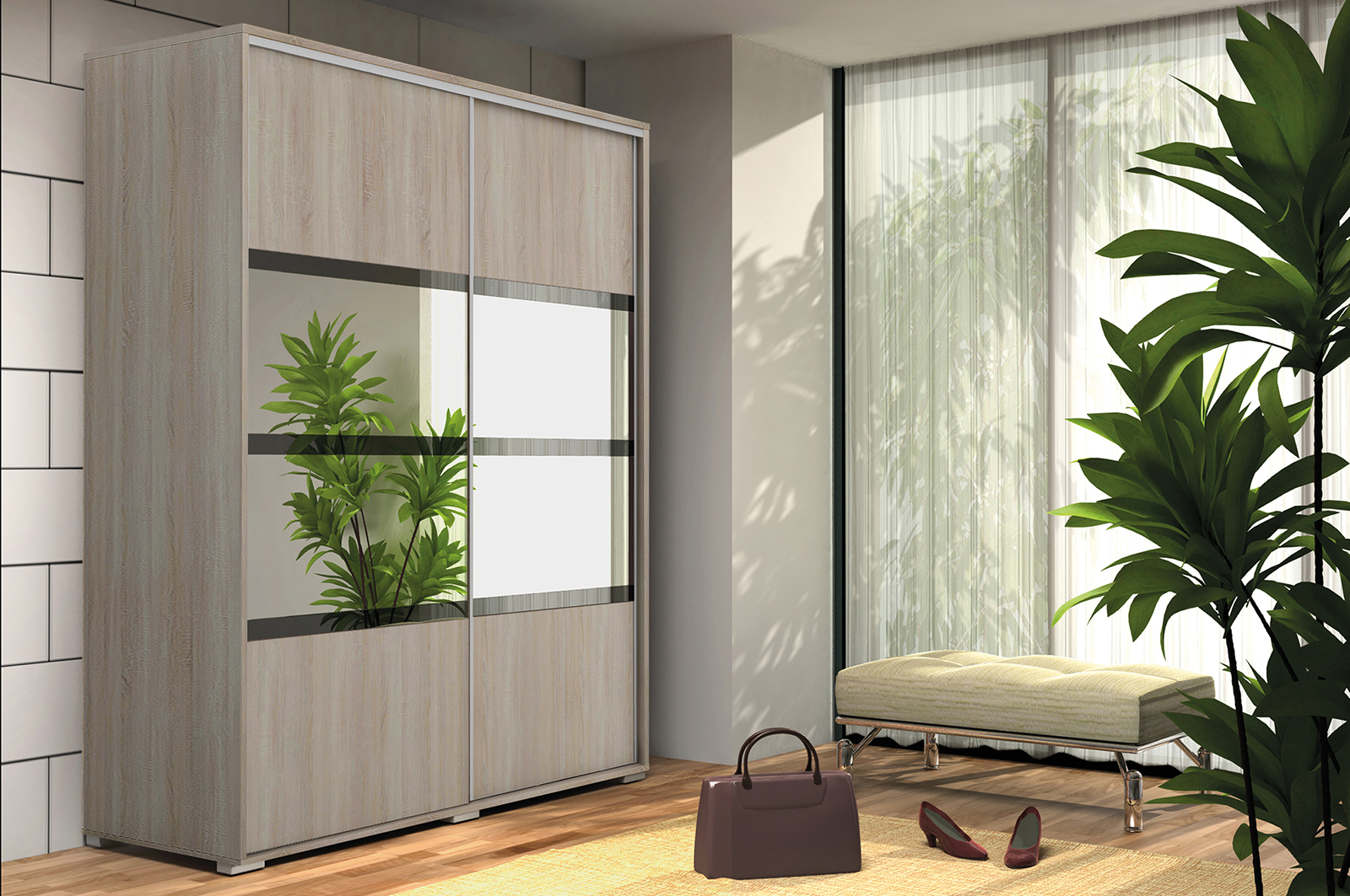 Skapski Šatní skříň Ska A9 XL Barva: Dub - sonoma