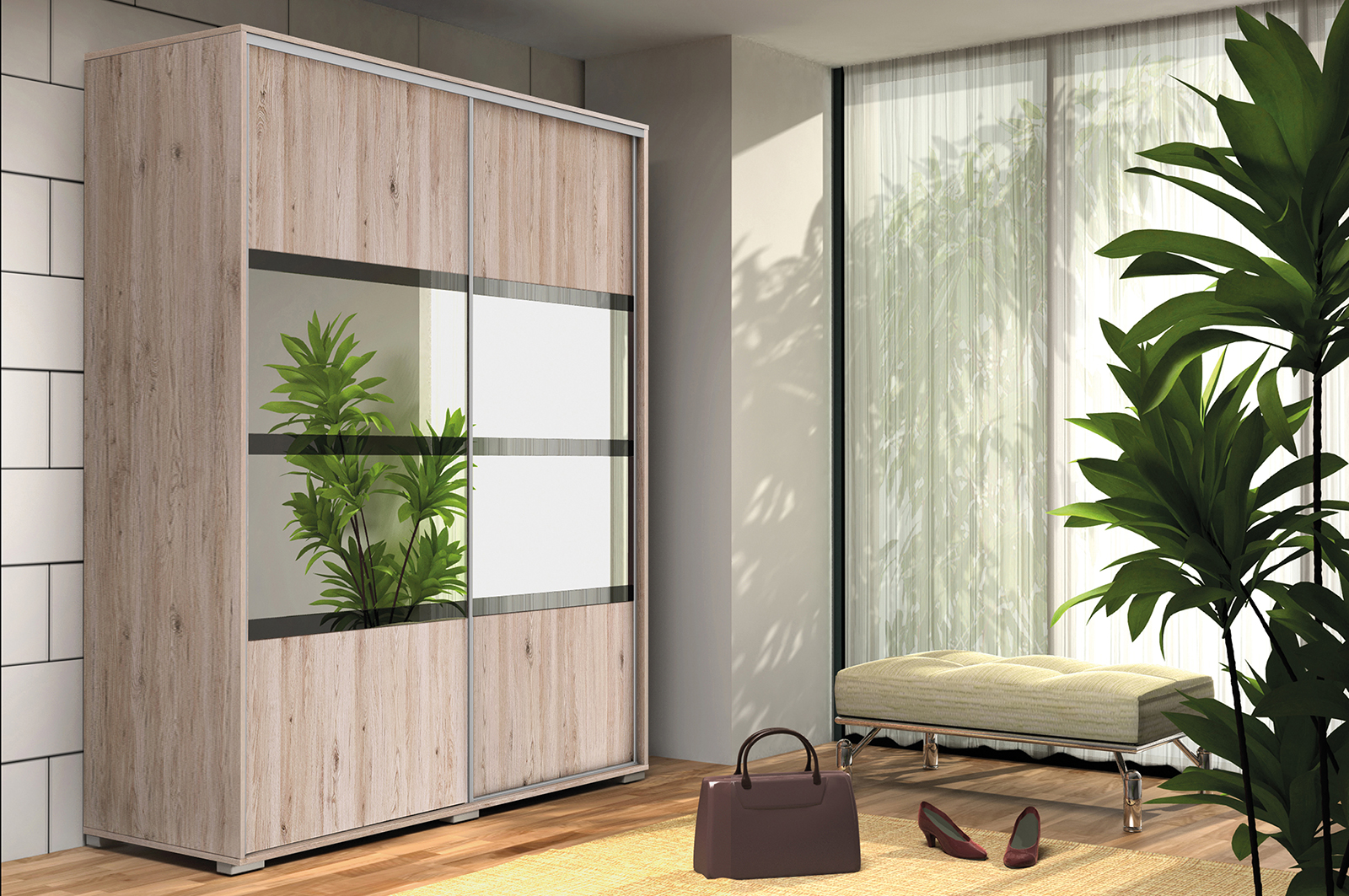 Skapski Šatní skříň Ska A9 XL Barva: San remo