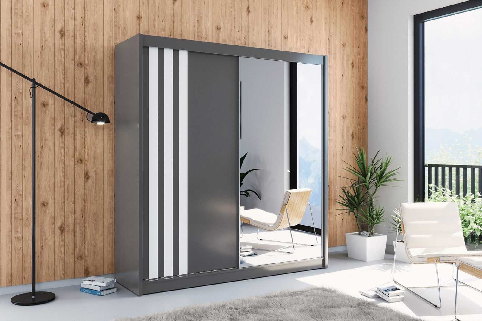 Skapski Šatní skříň Ska B15 Barva: Šedá