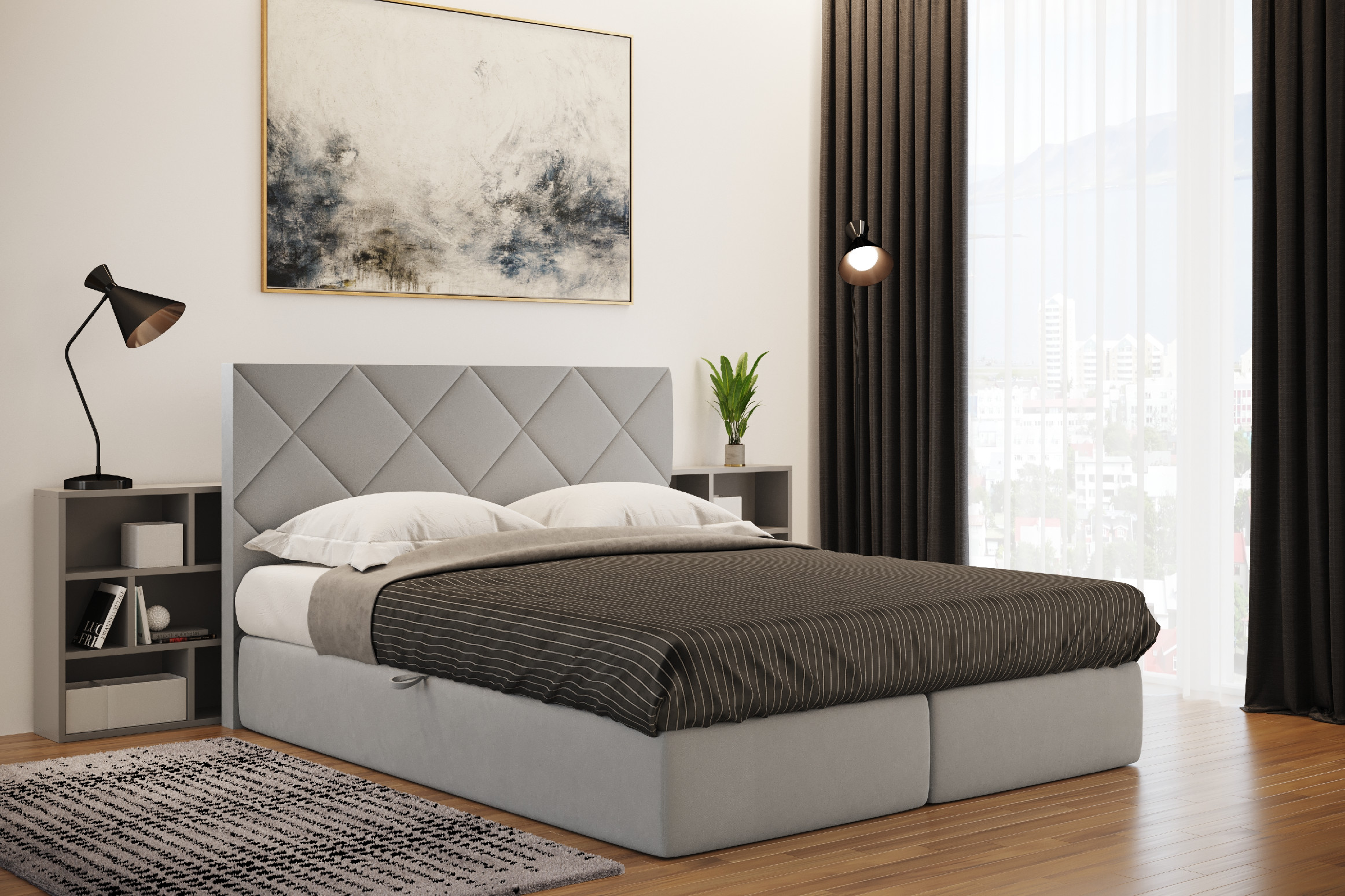 Stolar Boxspring Reja Rozměr: 160x200cm