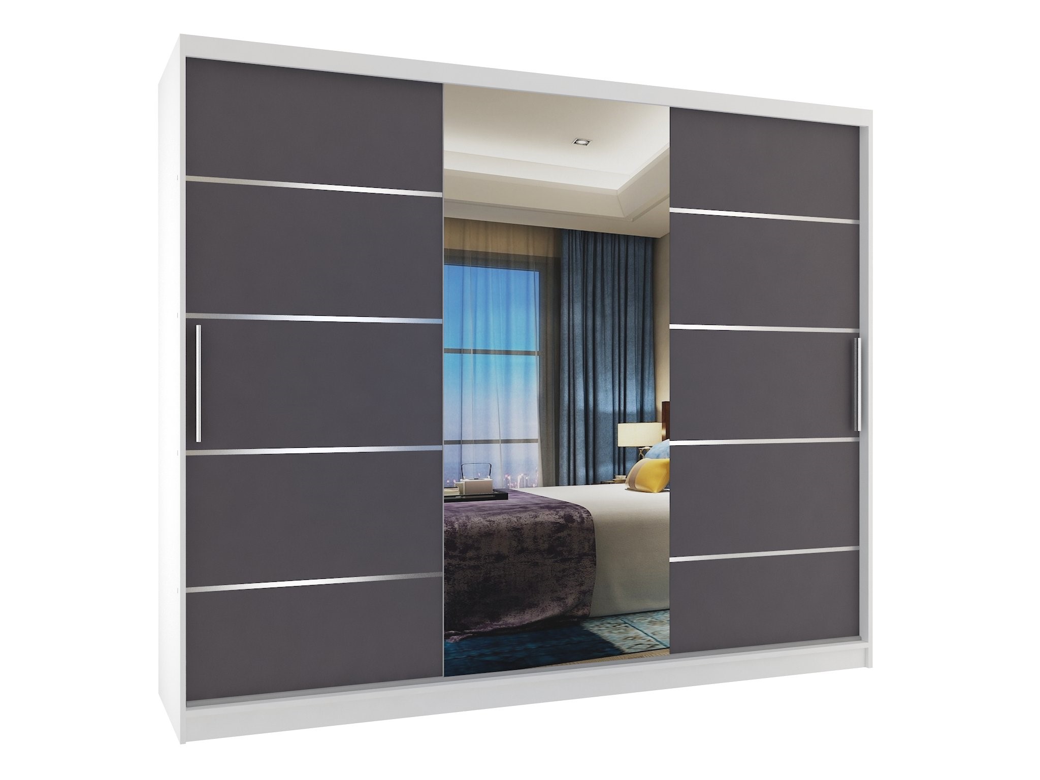 Šatní skříň MBP SZP8 235 cm Barva: grafit