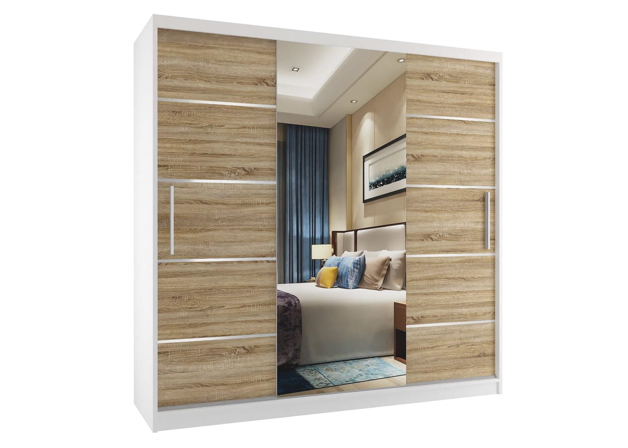Šatní skříň MT SZP5 200 cm Barva: dub sonoma