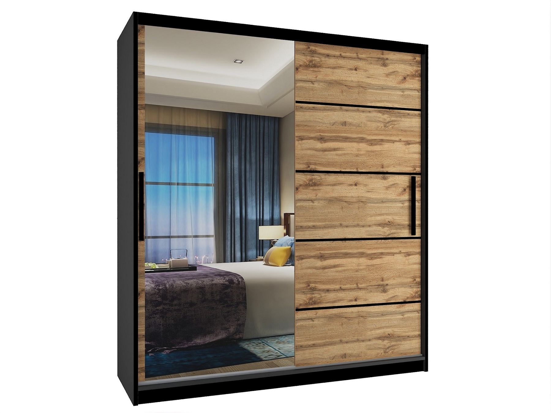 Šatní skříň bez šuplíků Barva: Dub wotan