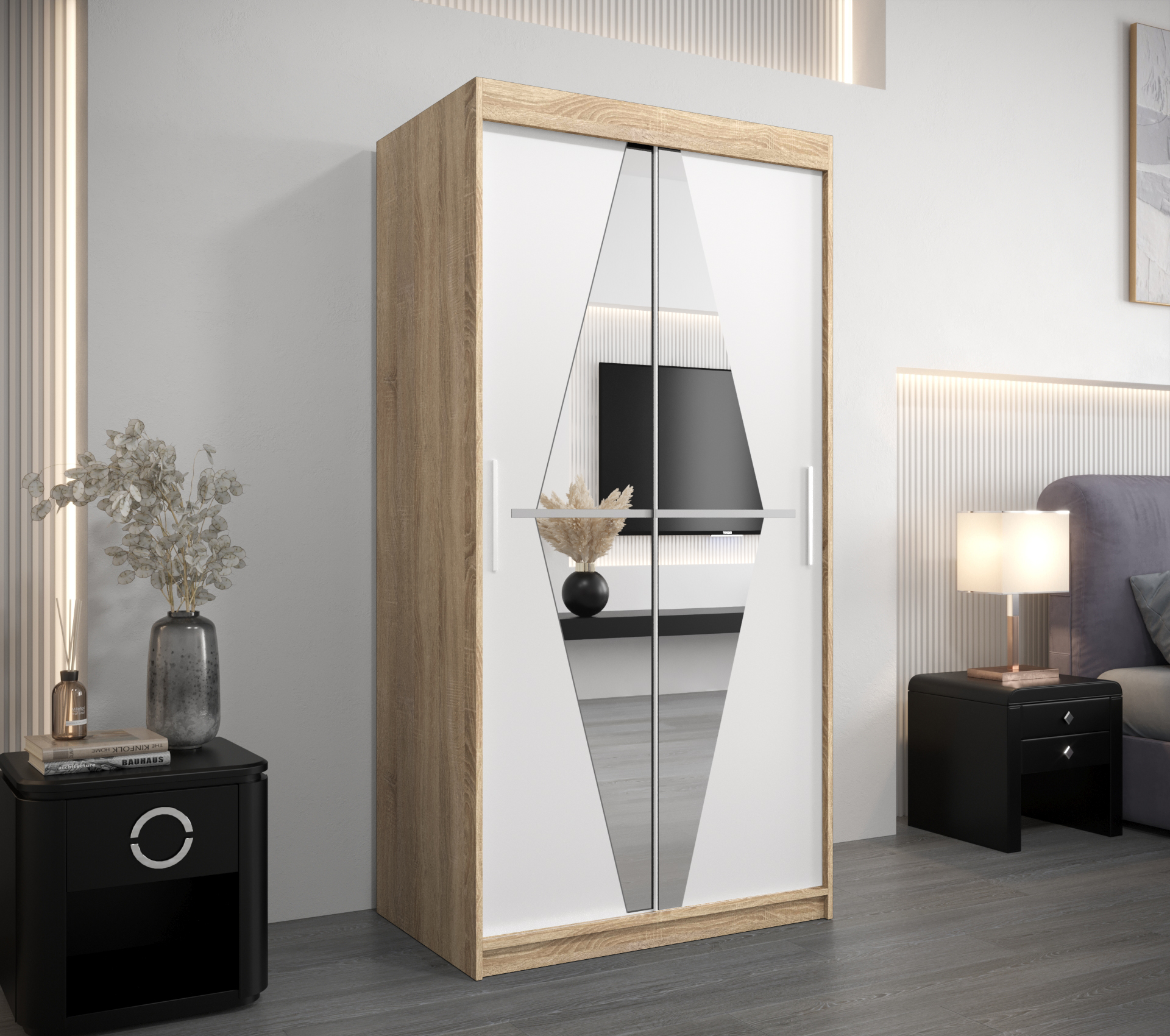 Šatní skříň Abi Bo Barva: Dub - sonoma