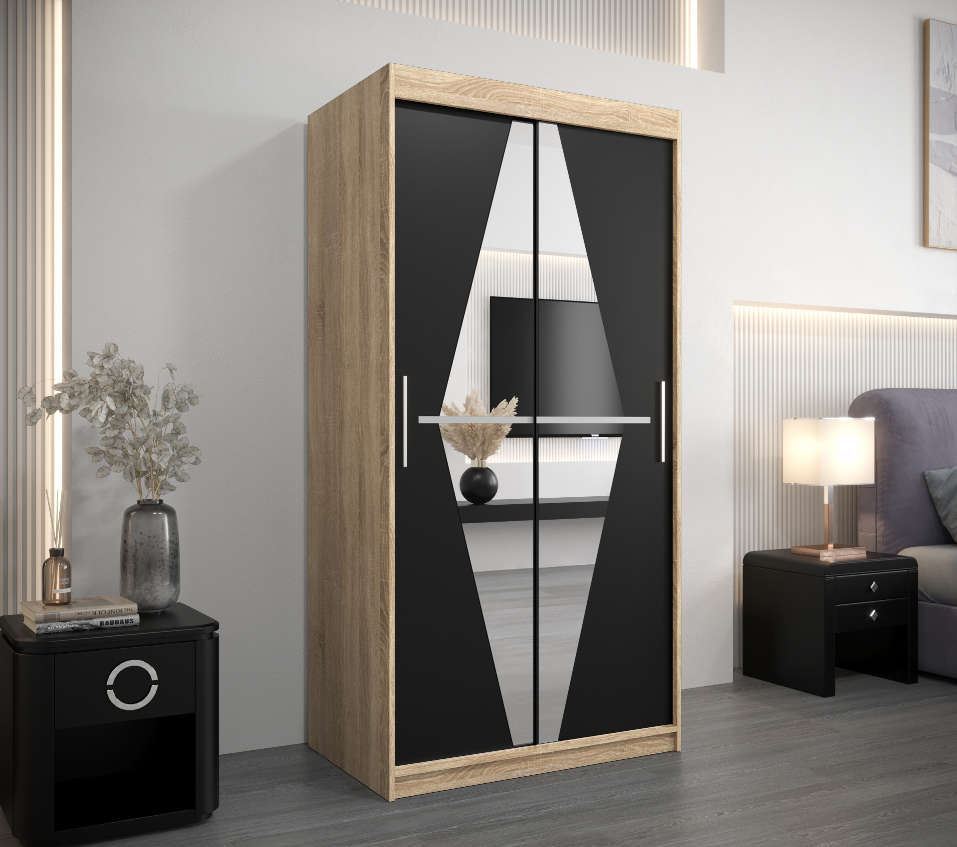 Šatní skříň Abi Bo Barva: Dub - sonoma