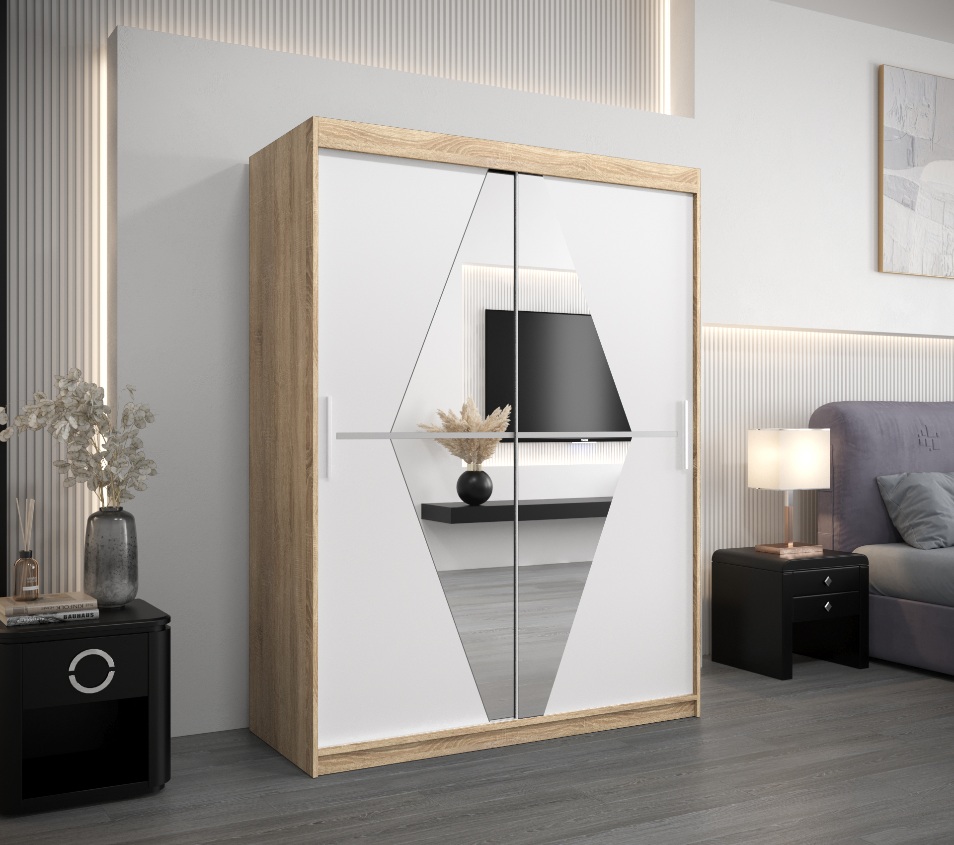 Šatní skříň Abi Bo Barva: Dub - sonoma