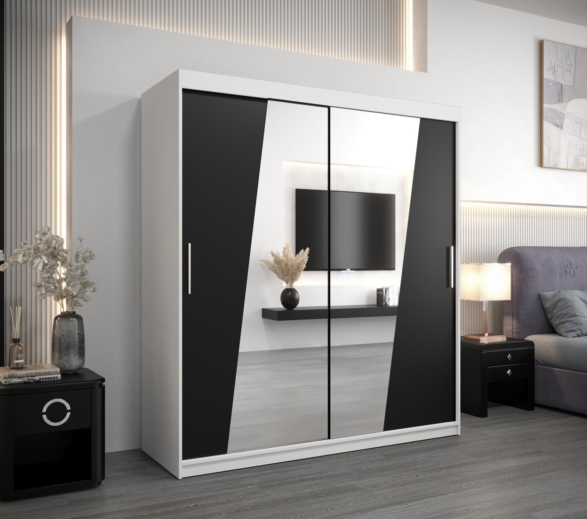 Šatní skříň Abi R0 Barva: Bílá