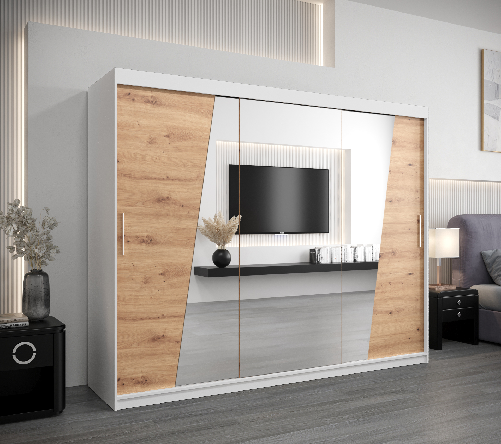 Šatní skříň Abi R0 Barva: Bílá