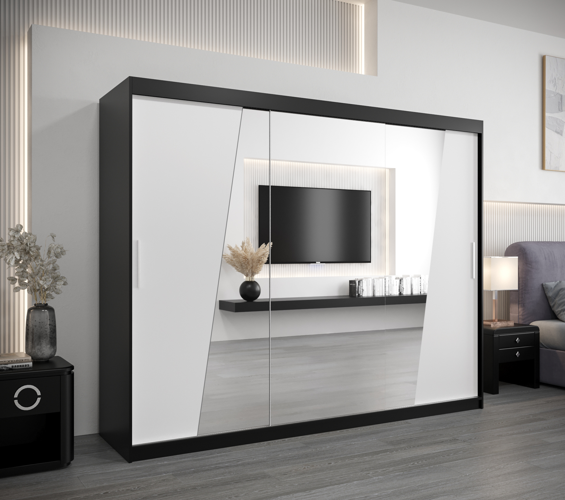 Šatní skříň Abi R0 Barva: Černá