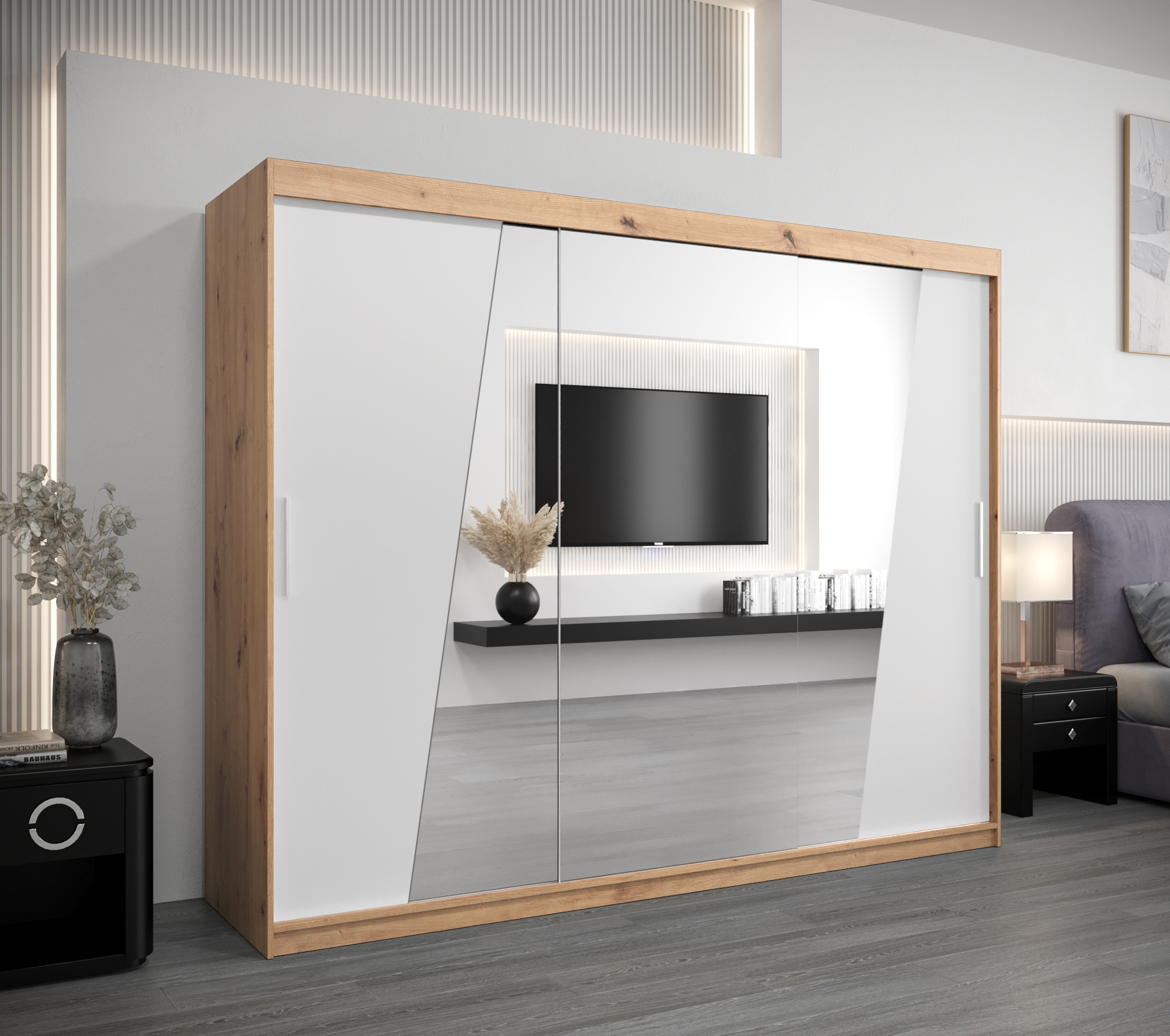 Šatní skříň Abi R0 Barva: Dub - Artisan