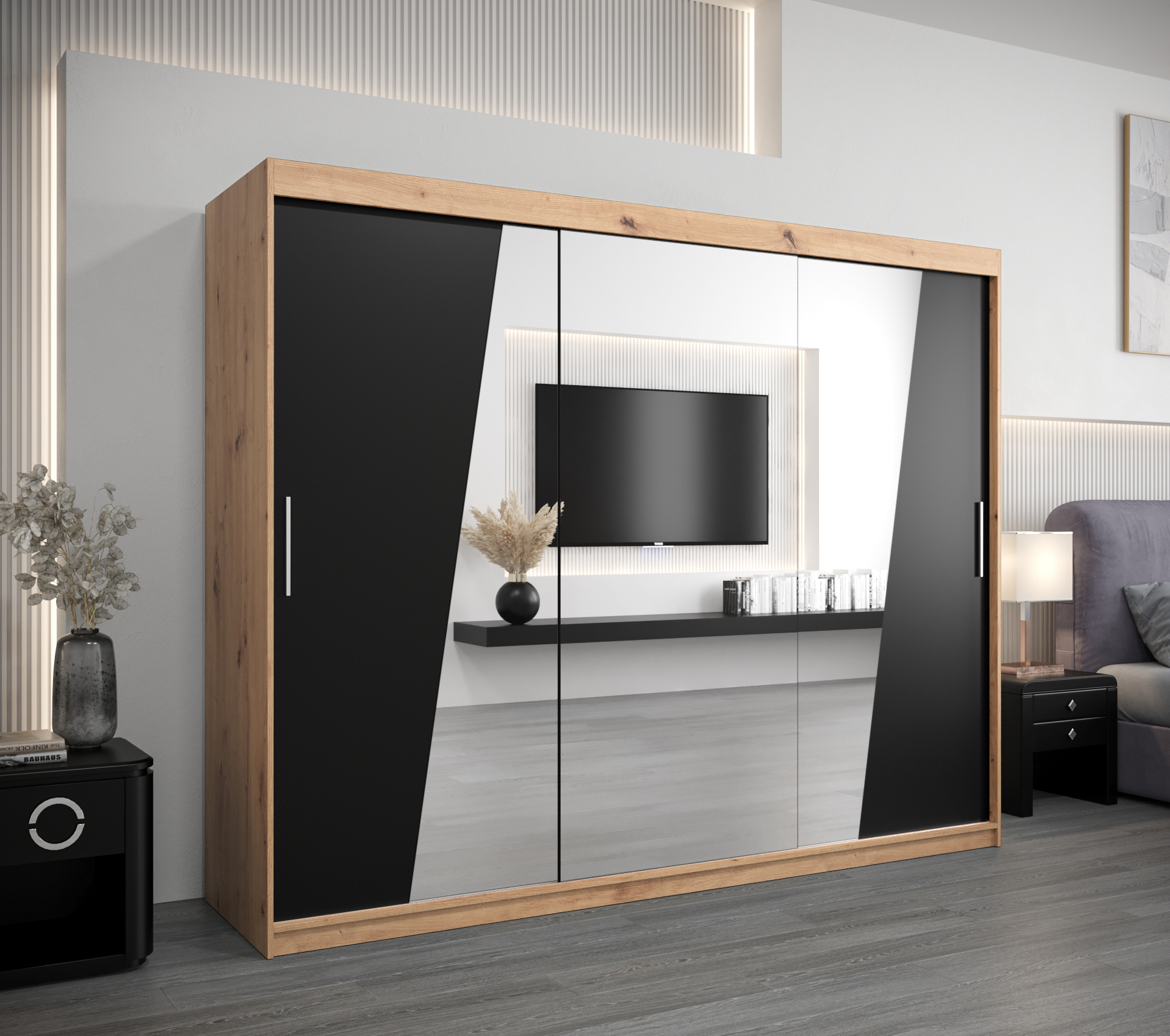 Šatní skříň Abi R0 Barva: Dub - Artisan