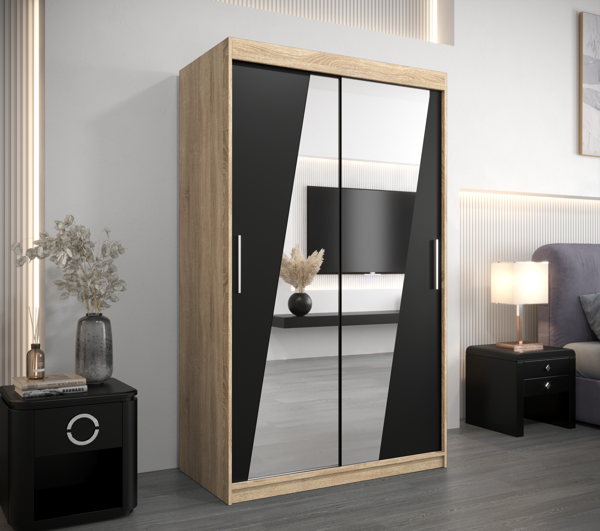 Šatní skříň Abi R0 Barva: Dub - sonoma