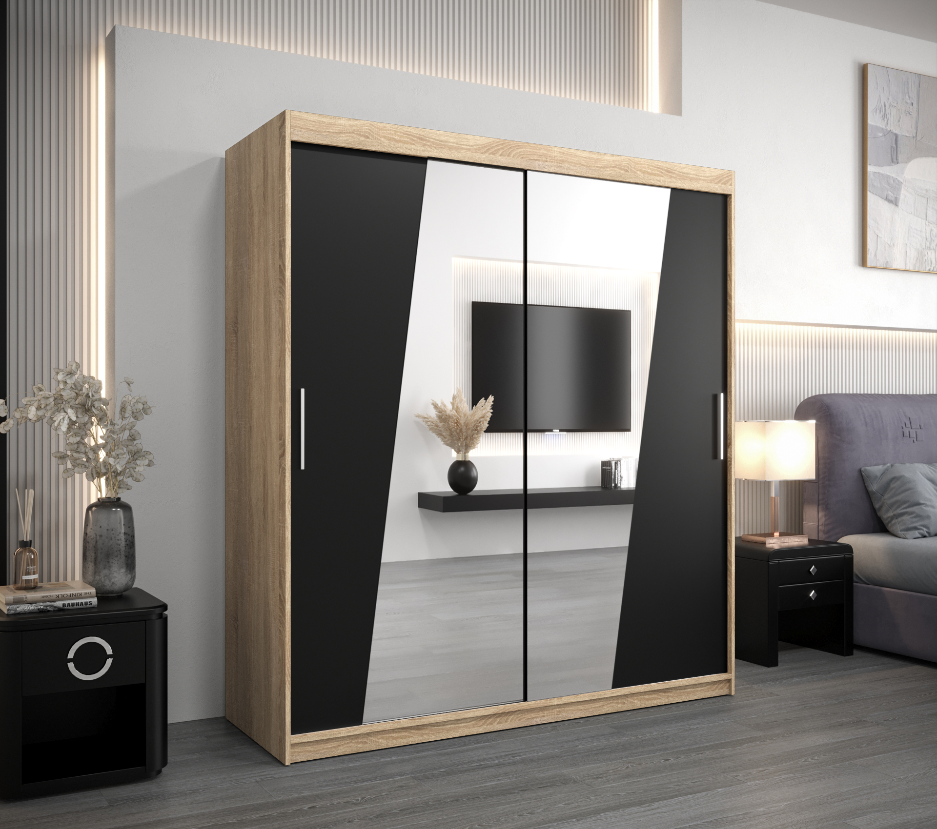 Šatní skříň Abi R0 Barva: Dub - sonoma