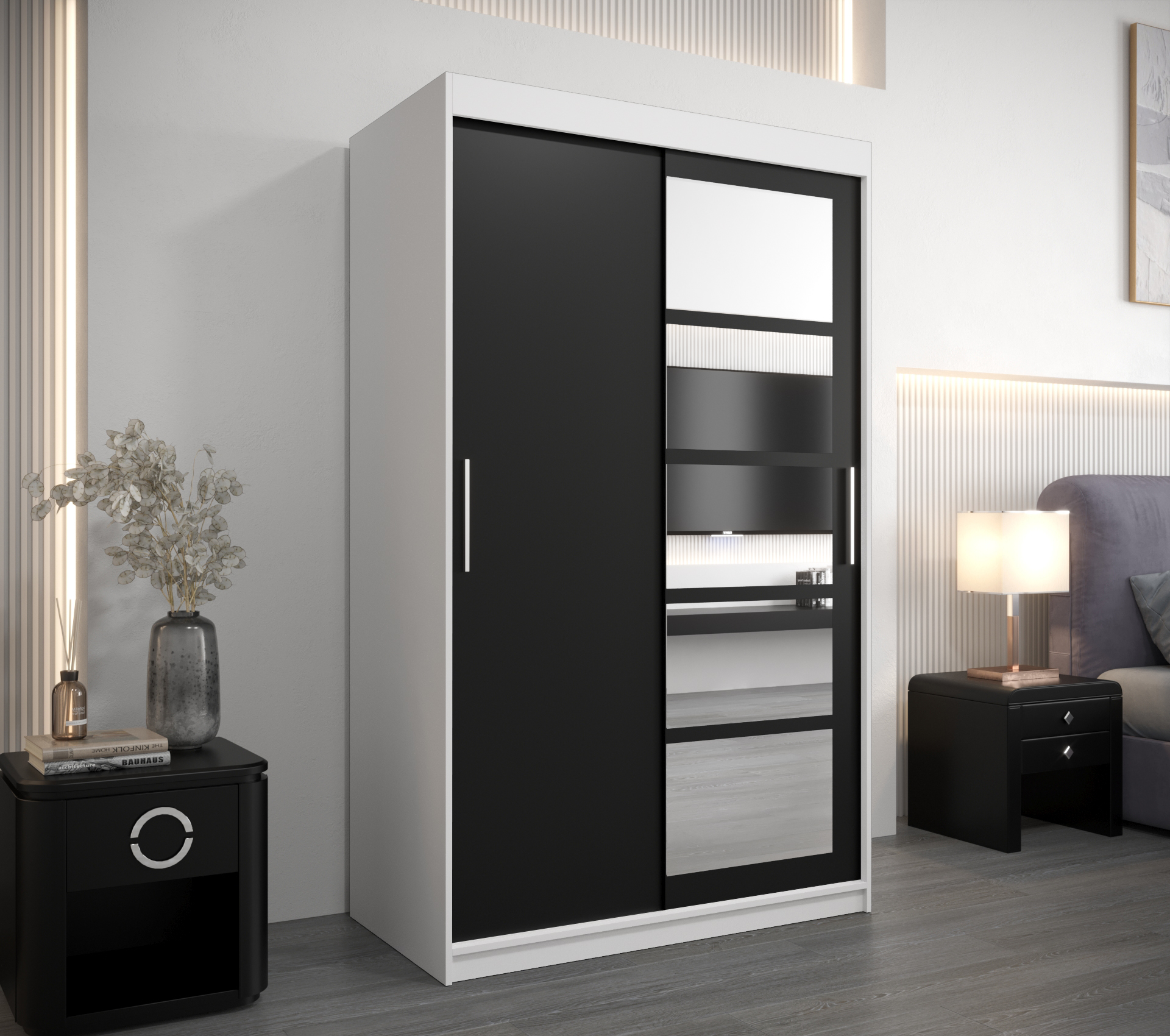 Šatní skříň Abi Ro1 Barva: Bílá