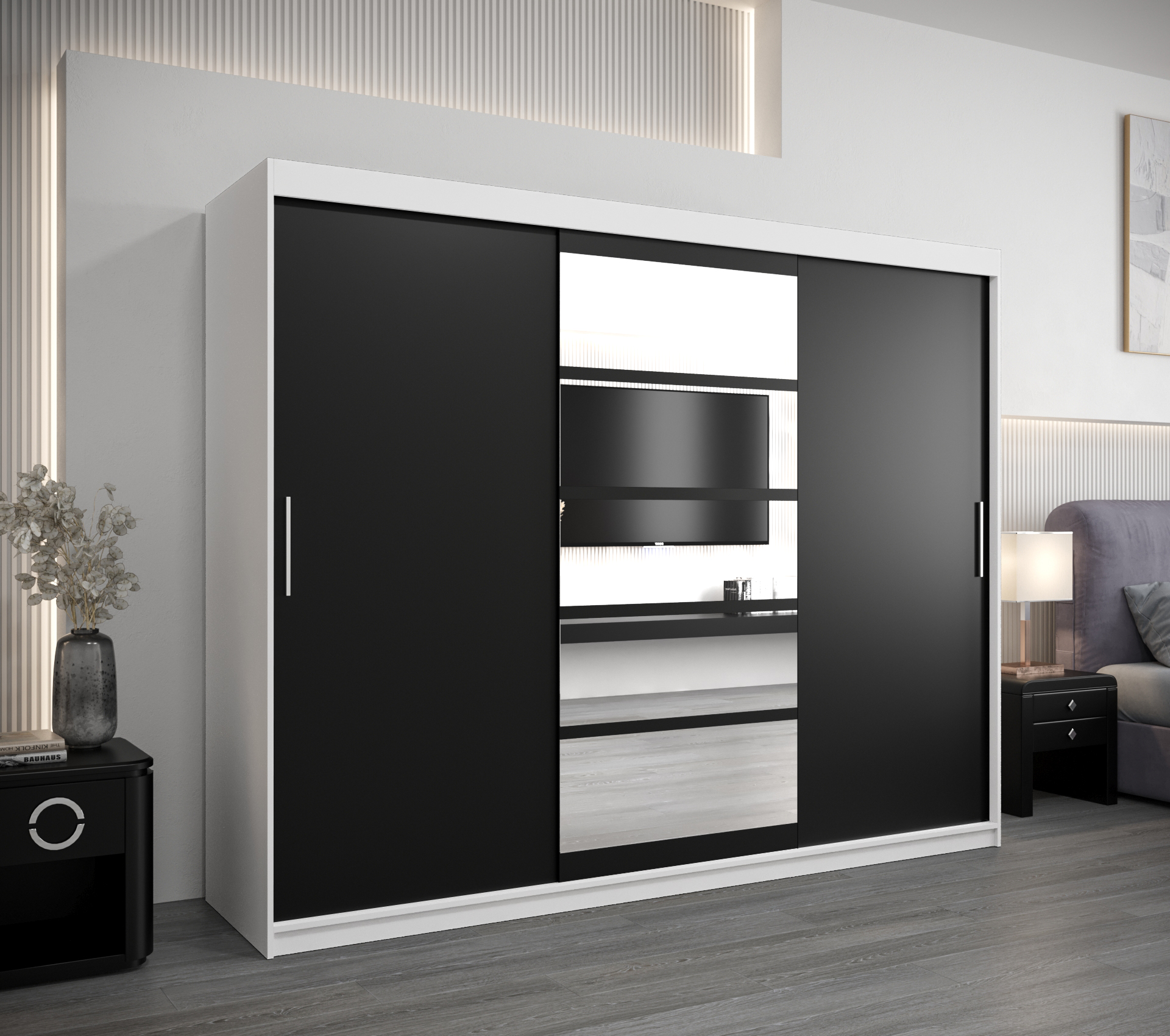 Šatní skříň Abi Ro1 Barva: Bílá